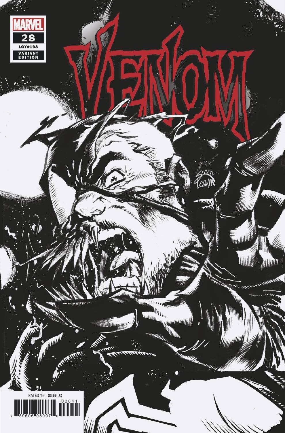 VENOM #28 STEGMAN 1:100 SKETCH VARIANT 2020 Venom MARVEL COMICS   