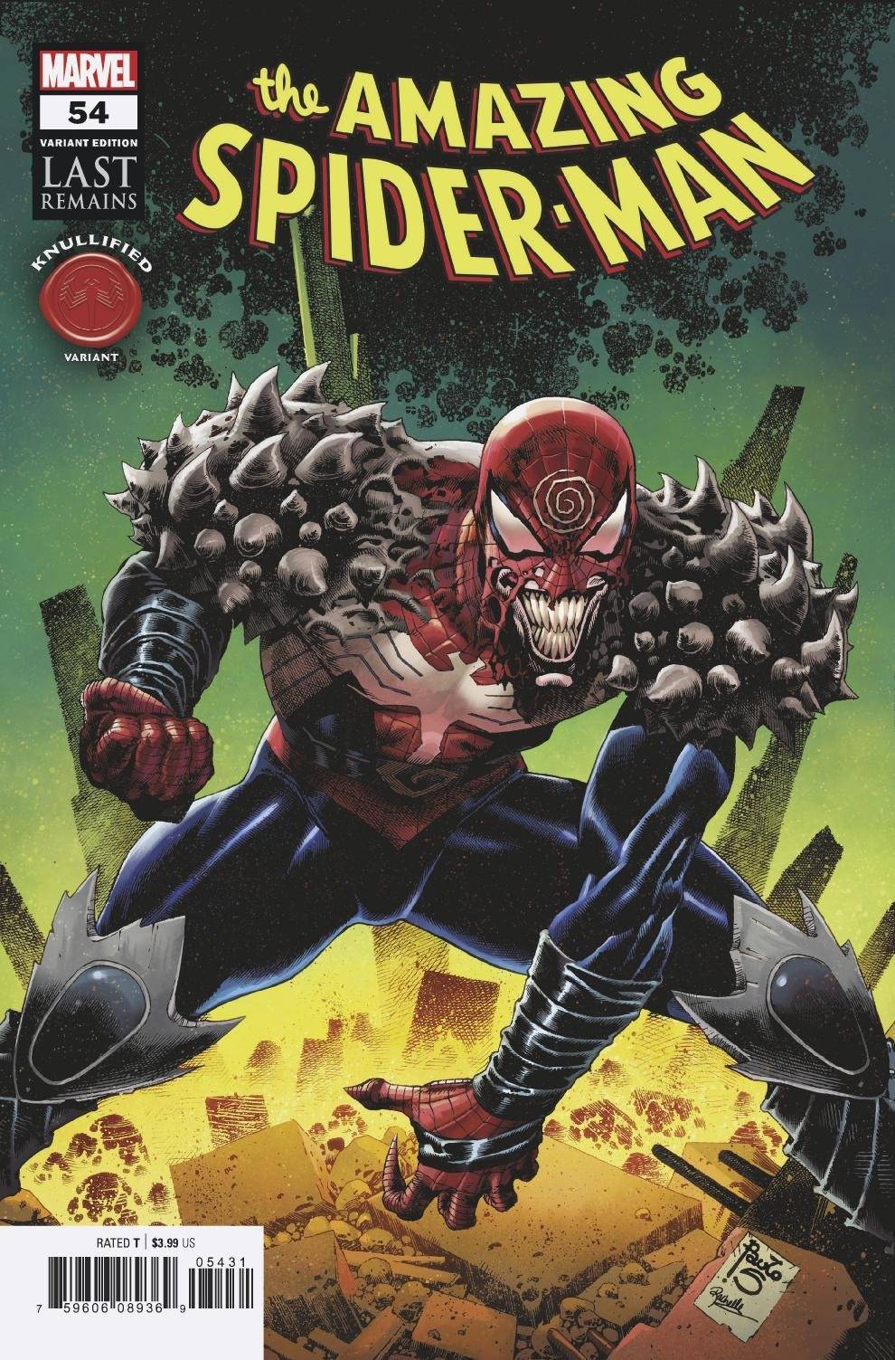 AMAZING SPIDER-MAN #54 SIQUERA KNULLIFIED VARIANT 2020 Amazing Spider-Man MARVEL COMICS   