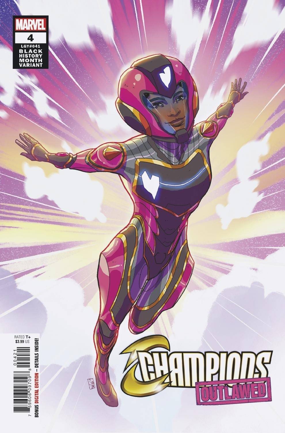 CHAMPIONS #4 SOUZA IRONHEART BLACK HISTORY MONTH VARIANT 2021 Champions MARVEL COMICS   