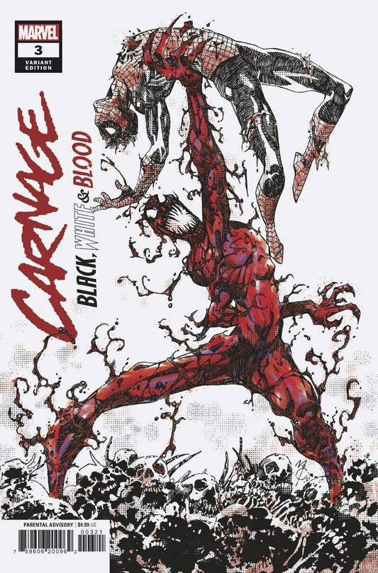 CARNAGE BLACK WHITE AND BLOOD #3 (OF 4) MCCREA VARIANT