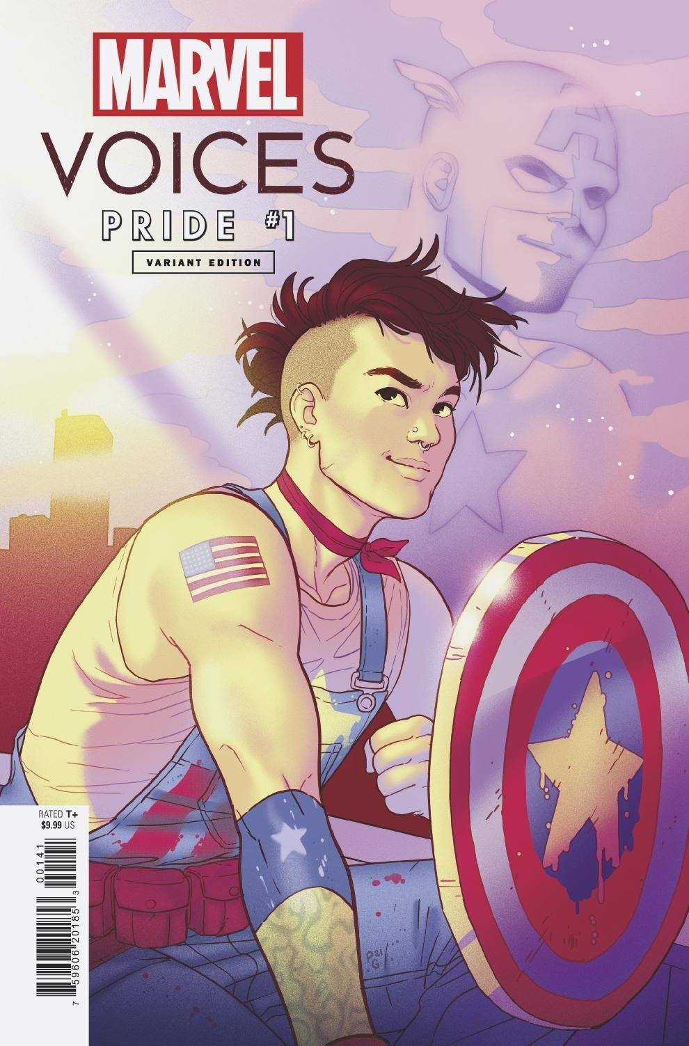 MARVELS VOICES PRIDE #1 GANUCHEAU VARIANT 2021 Marvel Voices MARVEL COMICS   