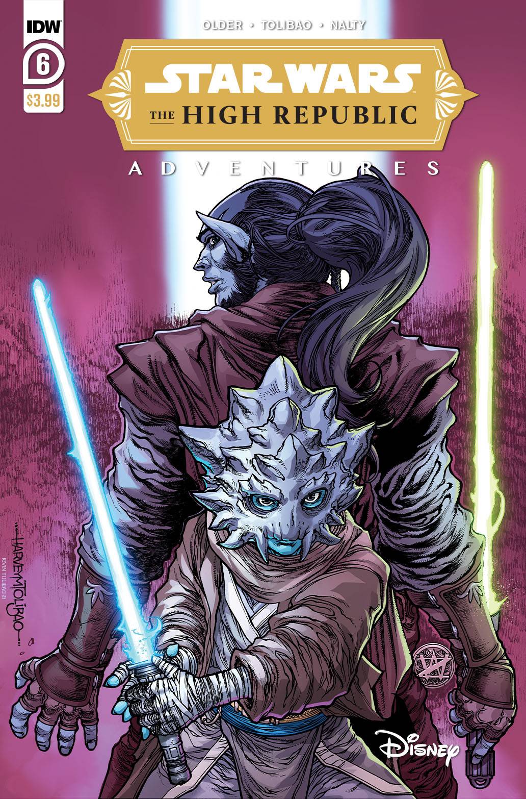 STAR WARS HIGH REPUBLIC ADVENTURES #6 CVR A TOLIBAO 2021 (1ST APP) Star Wars High Republic Adventures IDW PUBLISHING   