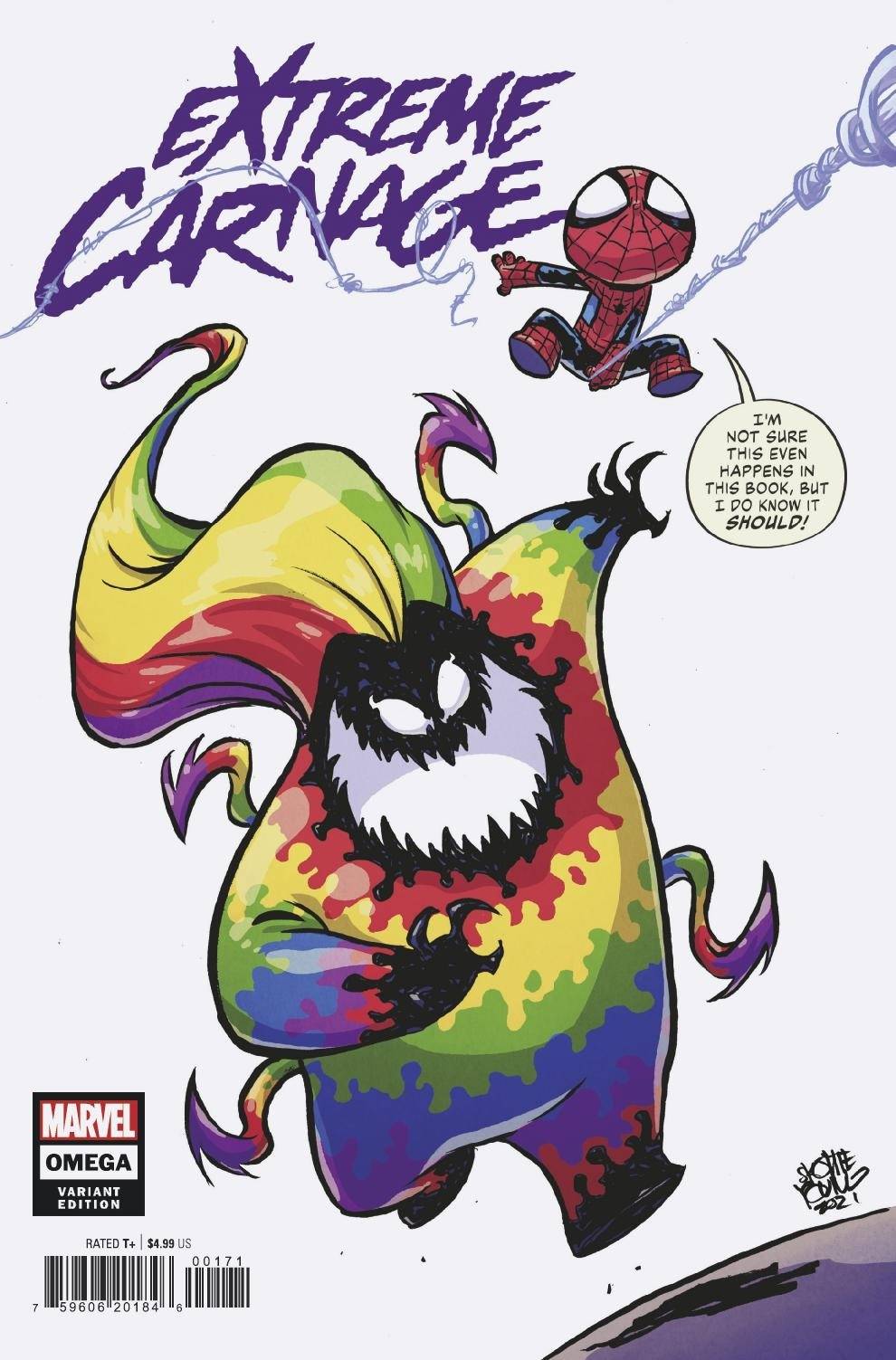 EXTREME CARNAGE OMEGA #1 SKOTTIE YOUNG VARIANT 2021 Carnage MARVEL COMICS   