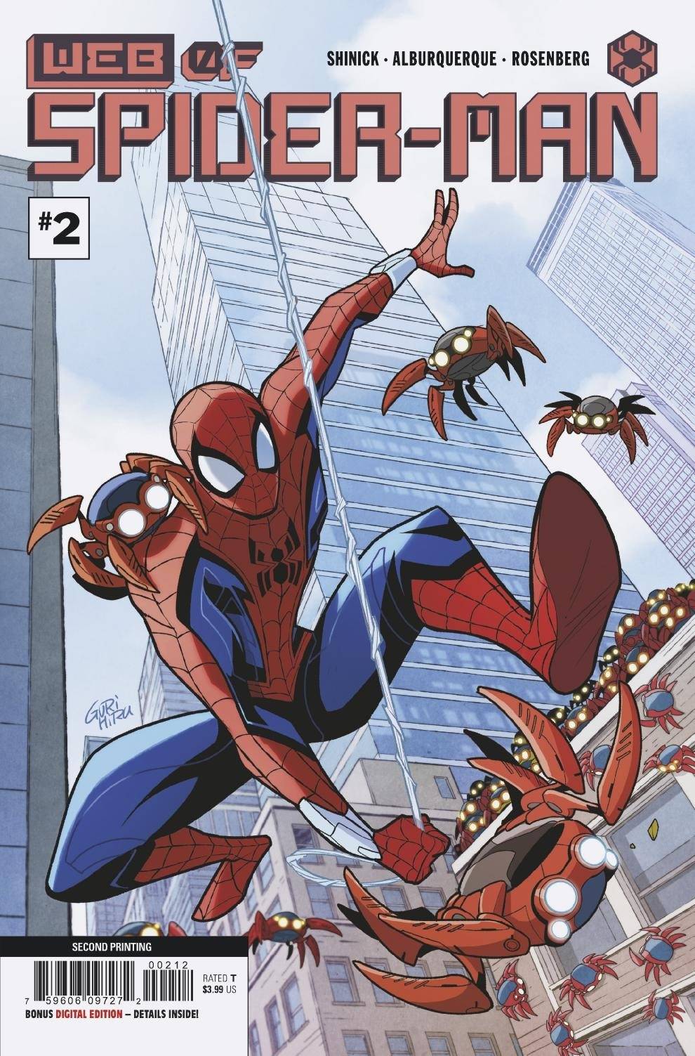 WEB OF SPIDER-MAN #2 2ND PRINT VARIANT 2021 Spider-Man MARVEL COMICS   