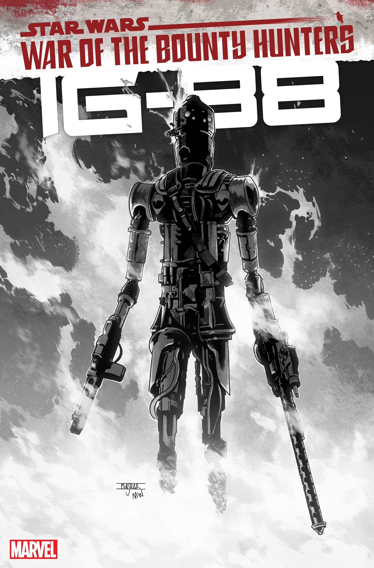 STAR WARS WAR BOUNTY HUNTERS IG-88 #1 ASRAR CARBONITE VARIANT 2021 Star Wars MARVEL PRH   