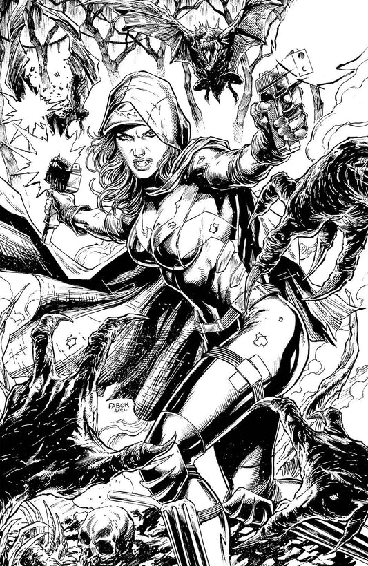 NOCTERRA #7 FABOK B&W VIRGIN 1:25 VARIANT 2022 Nocterra IMAGE COMICS   