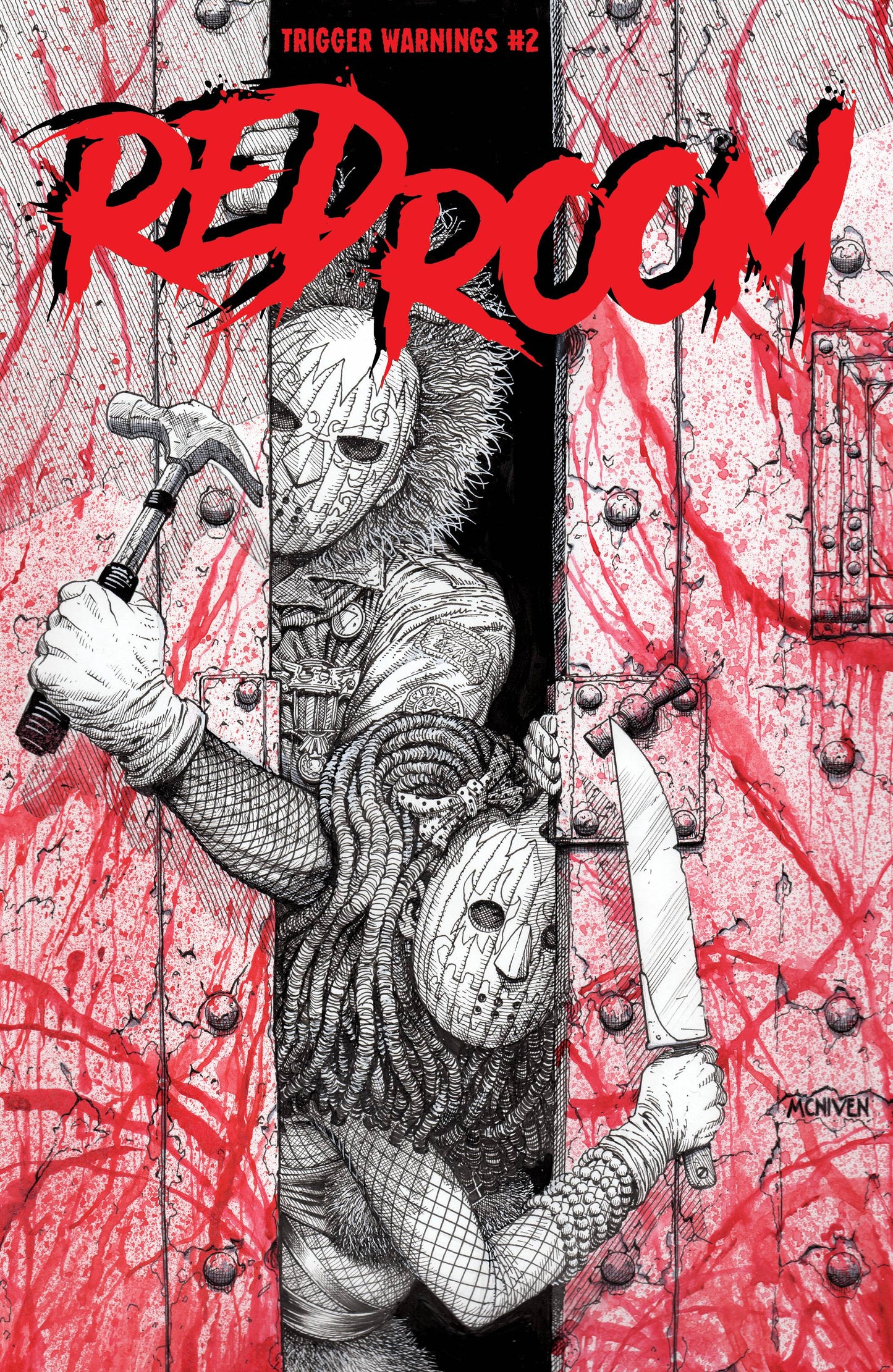 RED ROOM TRIGGER WARNINGS #2 STEVEN MCNIVEN 1:15 VARIANT 2022 Red Room FANTAGRAPHICS BOOKS   