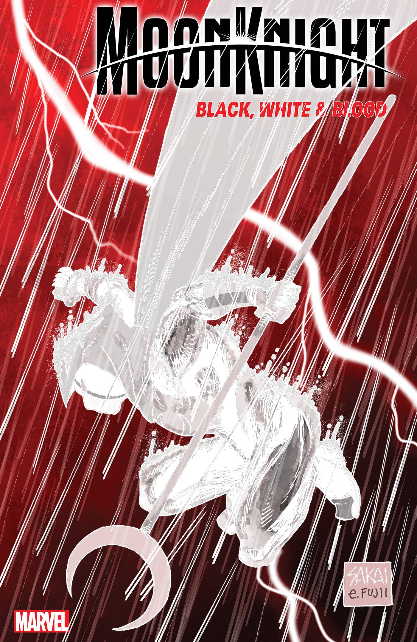 MOON KNIGHT BLACK WHITE BLOOD #1 (OF 4) 1:25 VARIANT 2022