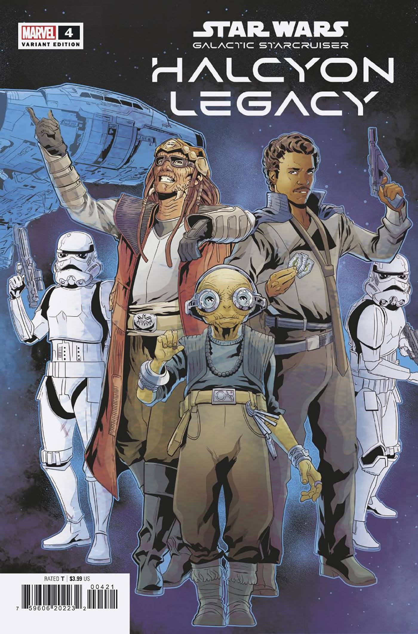 STAR WARS HALCYON LEGACY #4 (OF 5) SLINEY CONNECTING VARIANT 2022 Star Wars MARVEL PRH   