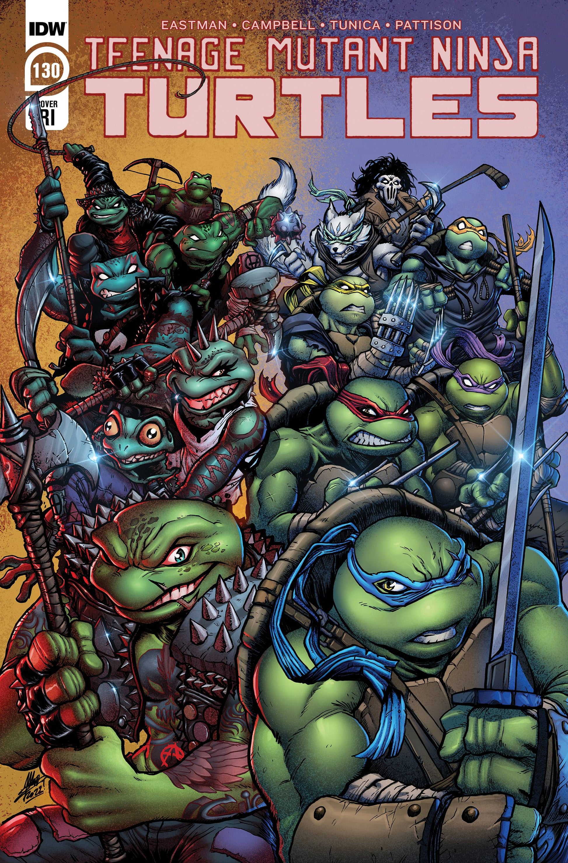 TMNT ONGOING #130 1:10 FRANKS VARIANT 2022 TMNT IDW PUBLISHING   