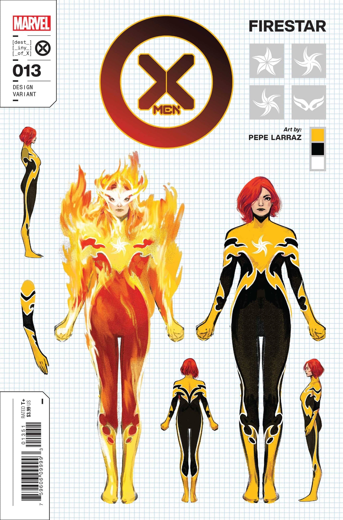 X-MEN #13 DESIGN 1:10 VARIANT 2022 X-Men MARVEL PRH   