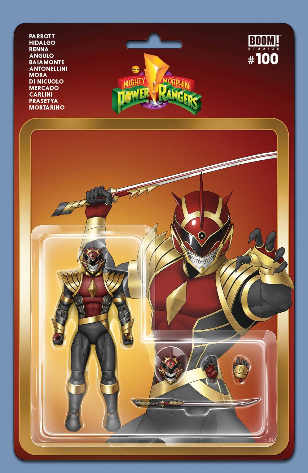 MIGHTY MORPHIN POWER RANGERS #100 BERNARDO 1:10 ACTION FIGURE VARIANT MMPR BOOM! STUDIOS   