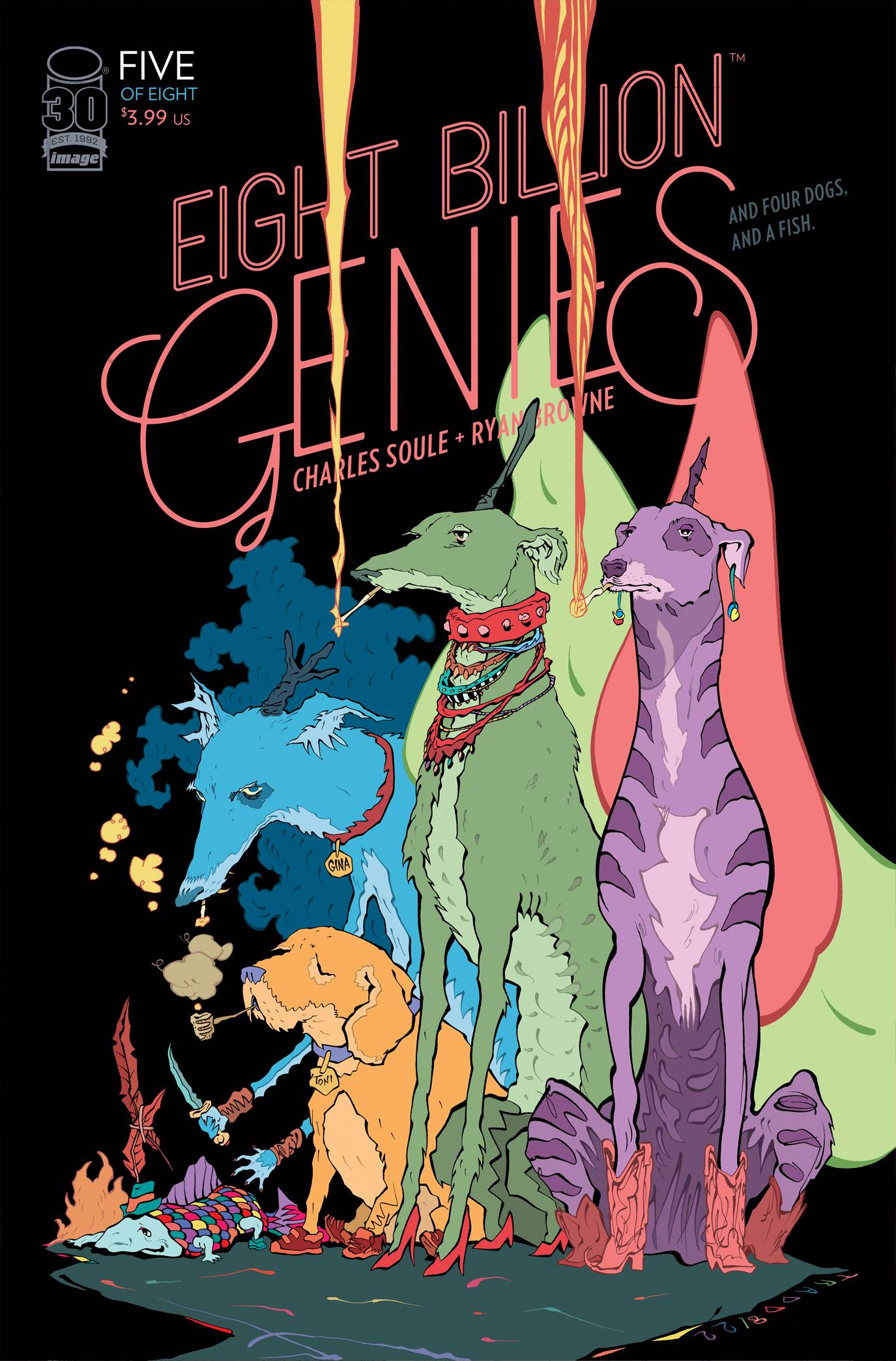 EIGHT BILLION GENIES #5 (OF 8) CVR B MOORE (MR) 2022 Eight Billion Genies IMAGE COMICS   