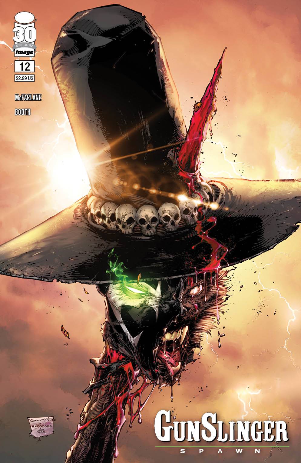 GUNSLINGER SPAWN #12 CVR B BOOTH 2022 Spawn IMAGE COMICS   