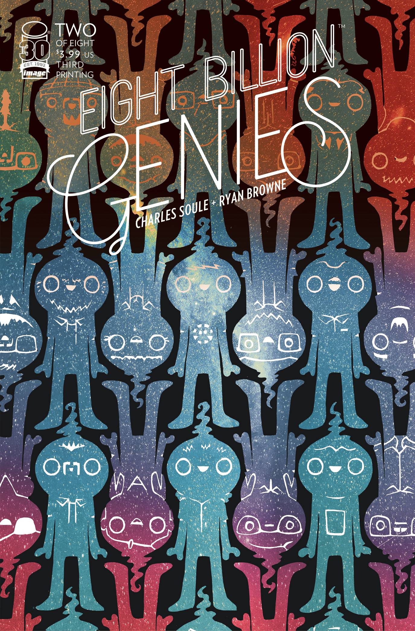 EIGHT BILLION GENIES #2 3RD PRINT VARIANT 2022 Eight Billion Genies IMAGE COMICS   