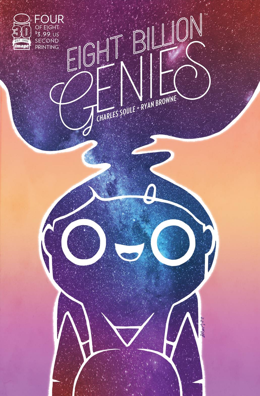 EIGHT BILLION GENIES #4 2ND PRINT VARIANT 2022 Eight Billion Genies IMAGE COMICS   