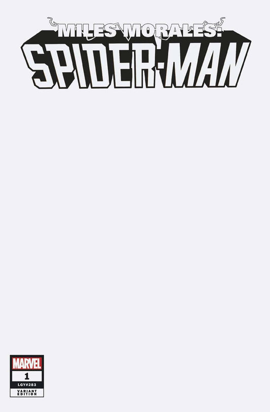 MILES MORALES SPIDER-MAN #1 BLANK COVER VARIANT 2022 Spider-Man Marvel   