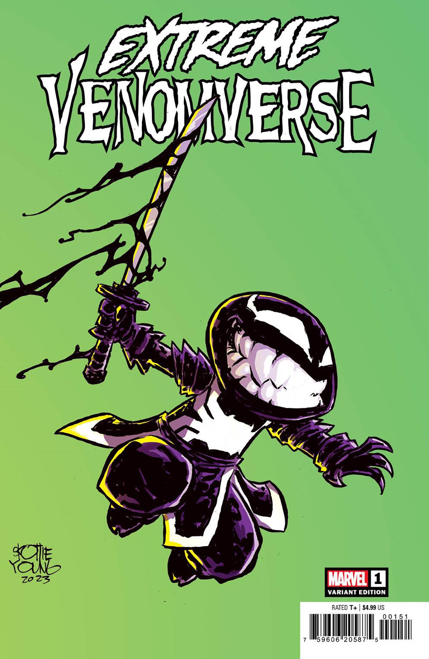 EXTREME VENOMVERSE #1 (OF 5) SKOTTIE YOUNG VARIANT 2023 Venom MARVEL COMICS   