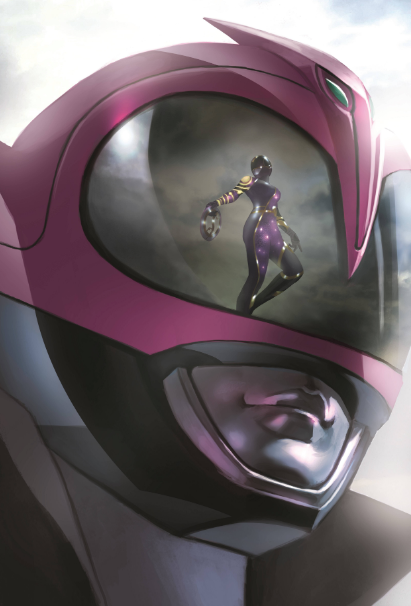 MIGHTY MORPHIN POWER RANGERS #31 MERCADO FOC HELMET VIRGIN VARIANT 2018 MMPR BOOM! STUDIOS   