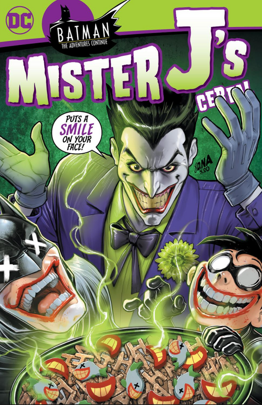 BATMAN THE ADVENTURES CONTINUE #2 SSCO Mister J's Joker Cereal Box Cover DAVID NAKAYAMA VARIANT 2020