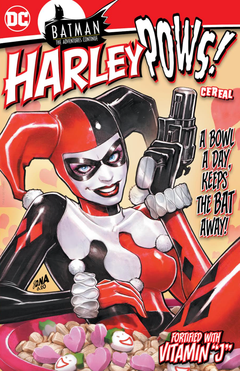 BATMAN THE ADVENTURES CONTINUE #3 (OF 6) SSCO Harley Pows Cereal Box Cover DAVID NAKAYAMA VARIANT 2020