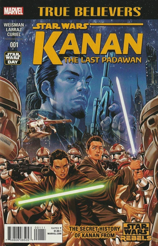 TRUE BELIEVERS STAR WARS KANAN #1 (KANAN - THE LAST PADAWAN #1 REPRINT 1ST APP SABINE WREN) Star Wars MARVEL COMICS   