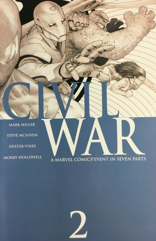 CIVIL WAR #2 (OF 7) 3RD PRINT VARIANT 2006 comic book MARVEL COMICS   