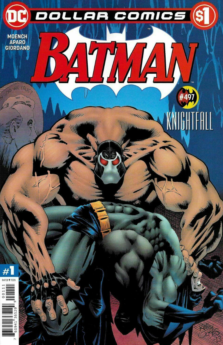 DOLLAR COMICS BATMAN #497 (REPRINT KNIGHTFALL BANE) comic book DC COMICS   