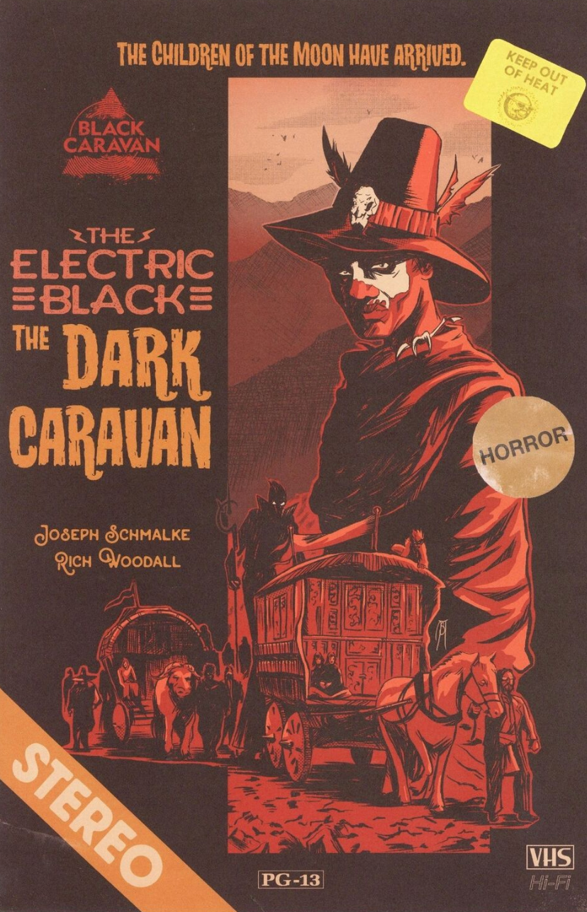 ELECTRIC BLACK DARK CARAVAN #1 VHS SECRET CHASE VARIANT 2021 comic book SCOUT COMICS   