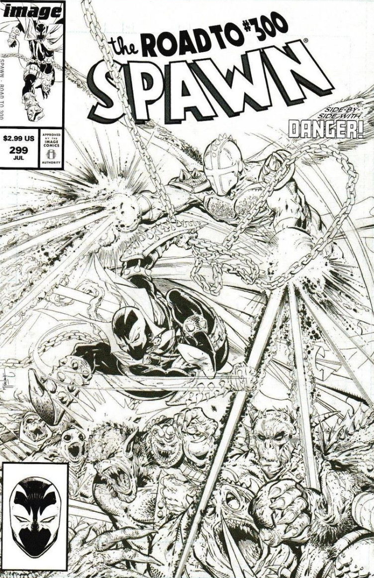 SPAWN #299 CVR C B&W MCFARLANE 2019 Spawn IMAGE COMICS   