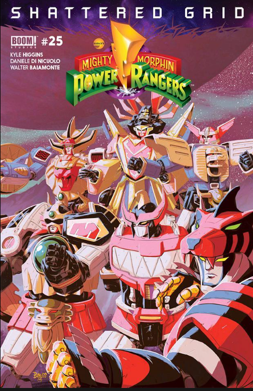 MIGHTY MORPHIN POWER RANGERS #25 SHATTERED GRID MEGAZORD EXCLUSIVE VARIANT 2018 MMPR BOOM! STUDIOS   