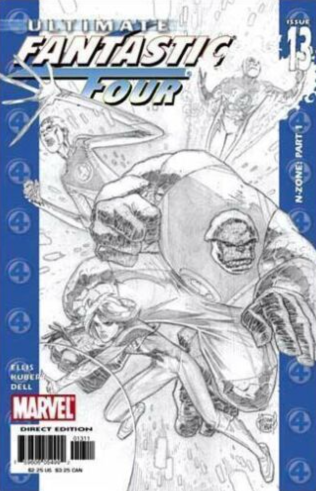 ULTIMATE FANTASTIC FOUR #13 SKETCH VARIANT 2004 Ultimate Fantastic Four MARVEL COMICS   