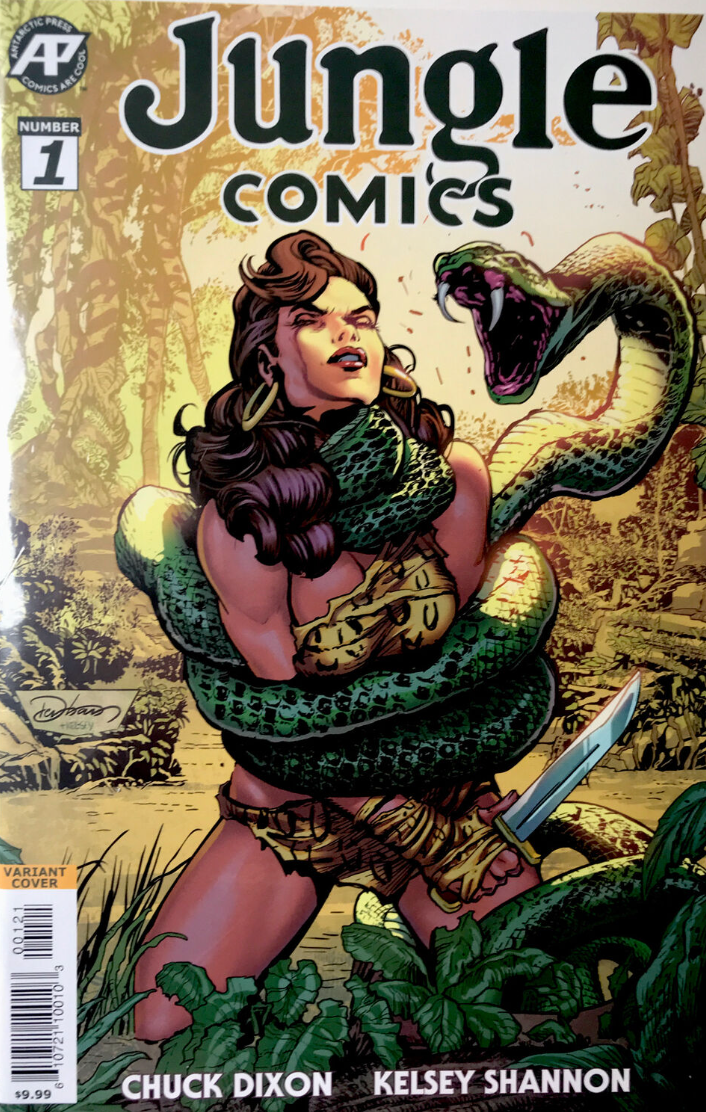 JUNGLE COMICS #1 DENHAM VARIANT 2019 comic book ANTARCTIC PRESS   