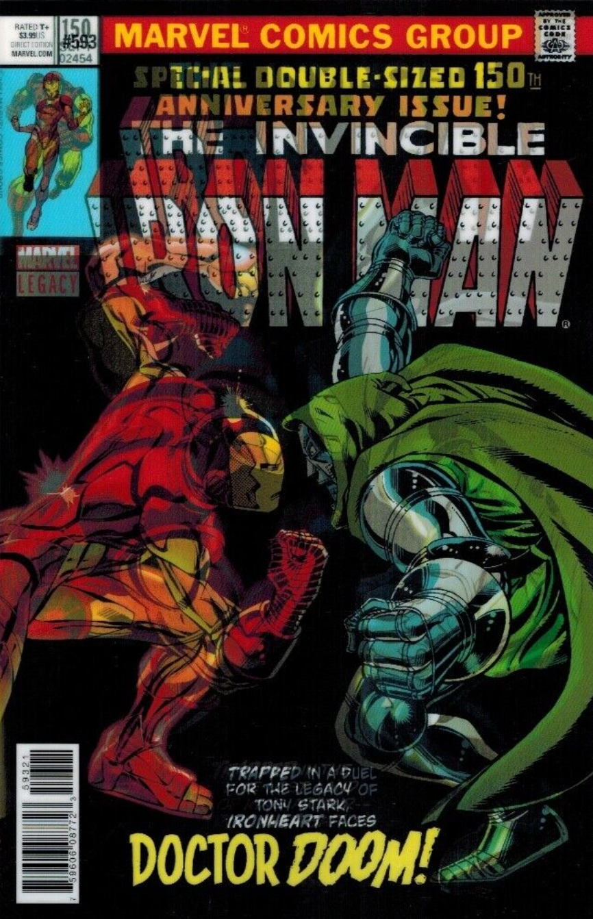INVINCIBLE IRON MAN #593 LENTICULAR VARIANT 2017 Iron Man MARVEL PRH   