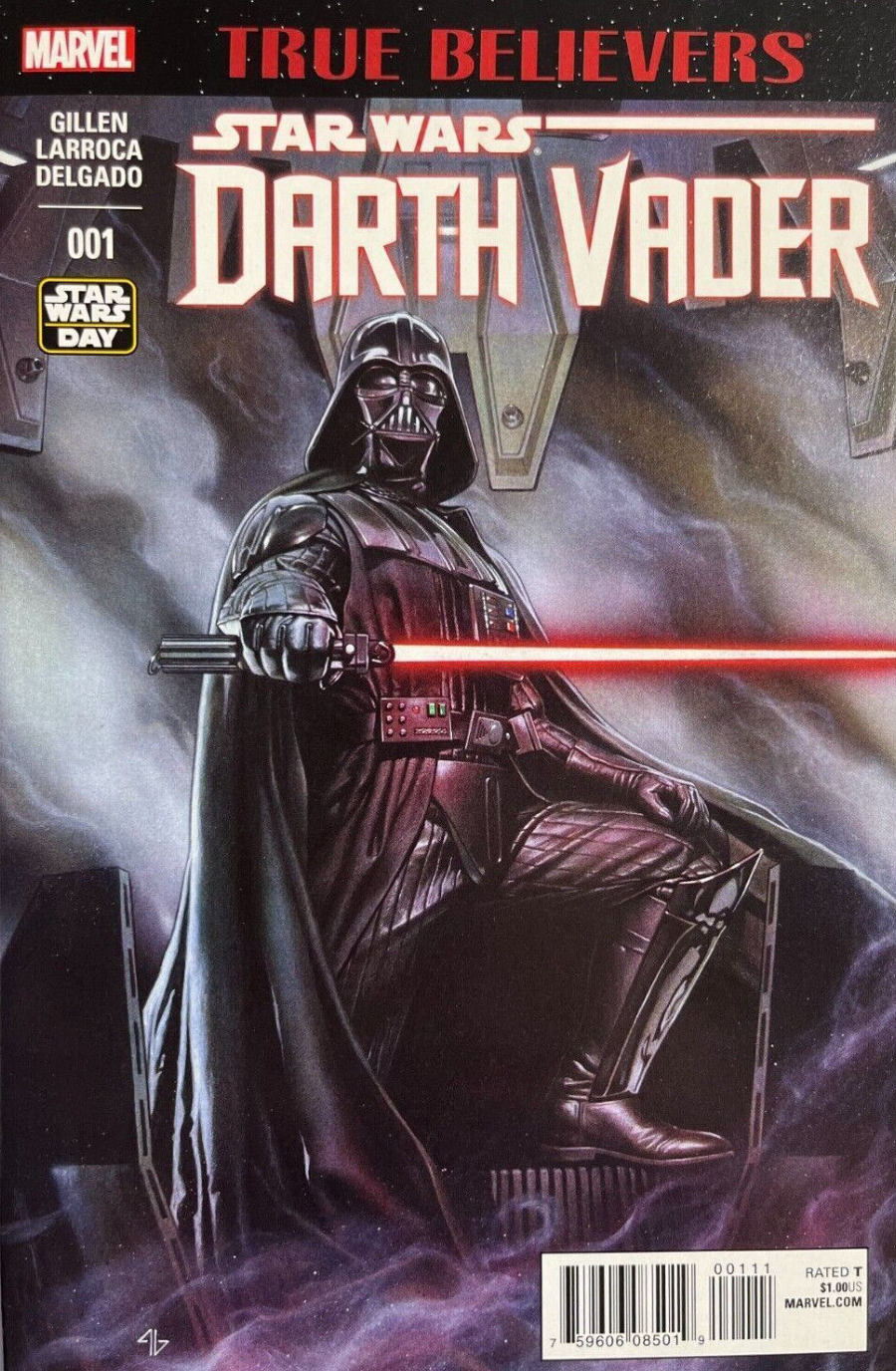 TRUE BELIEVERS STAR WARS DARTH VADER #1 (REPRINT DARTH VADER #1 1ST APP BLACK KRRSANTAN) Star Wars MARVEL COMICS   