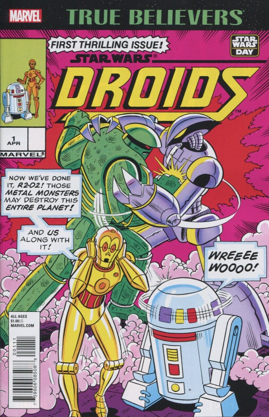 TRUE BELIEVERS STAR WARS DROIDS #1 (REPRINT DROIDS #1) Star Wars MARVEL COMICS   