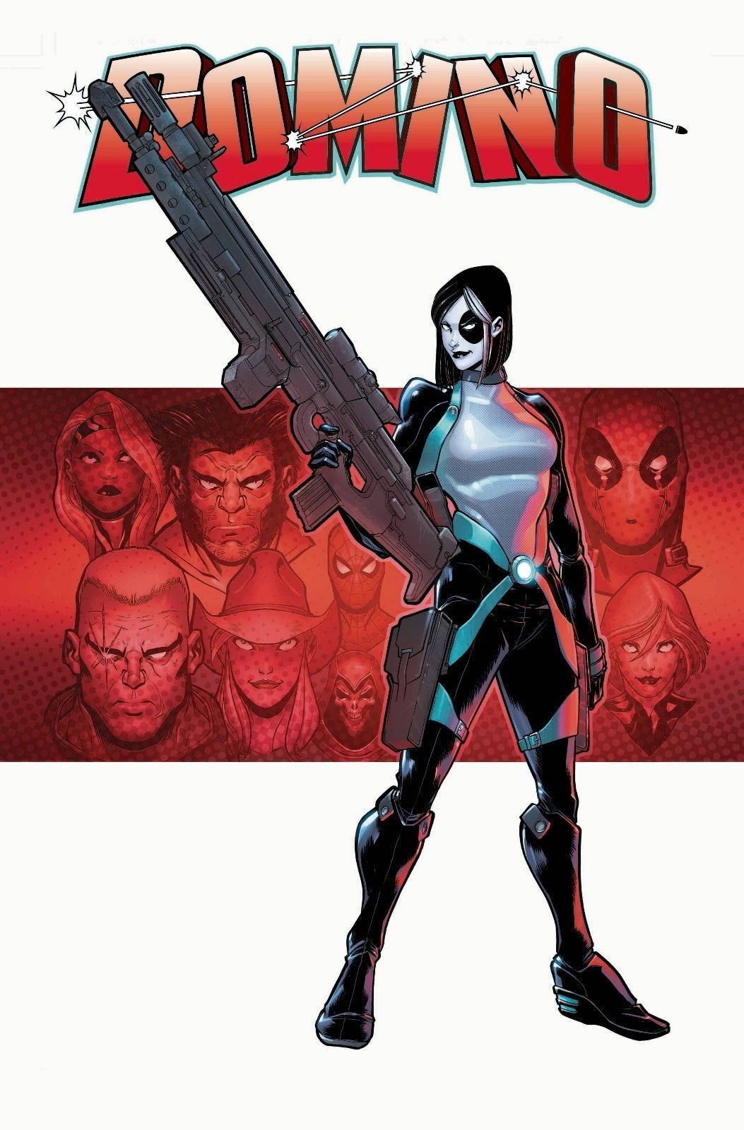 DOMINO #1 BALDEON 1:25 VARIANT 2018 X-Men MARVEL COMICS   