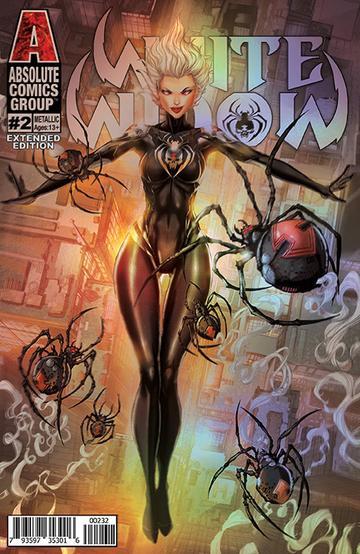 WHITE WIDOW #2 JAMIE TYNDALL HOLOFOIL EXTENDED EDITION VARIANT comic book ABSOLUTE COMICS GROUP / RED GI   