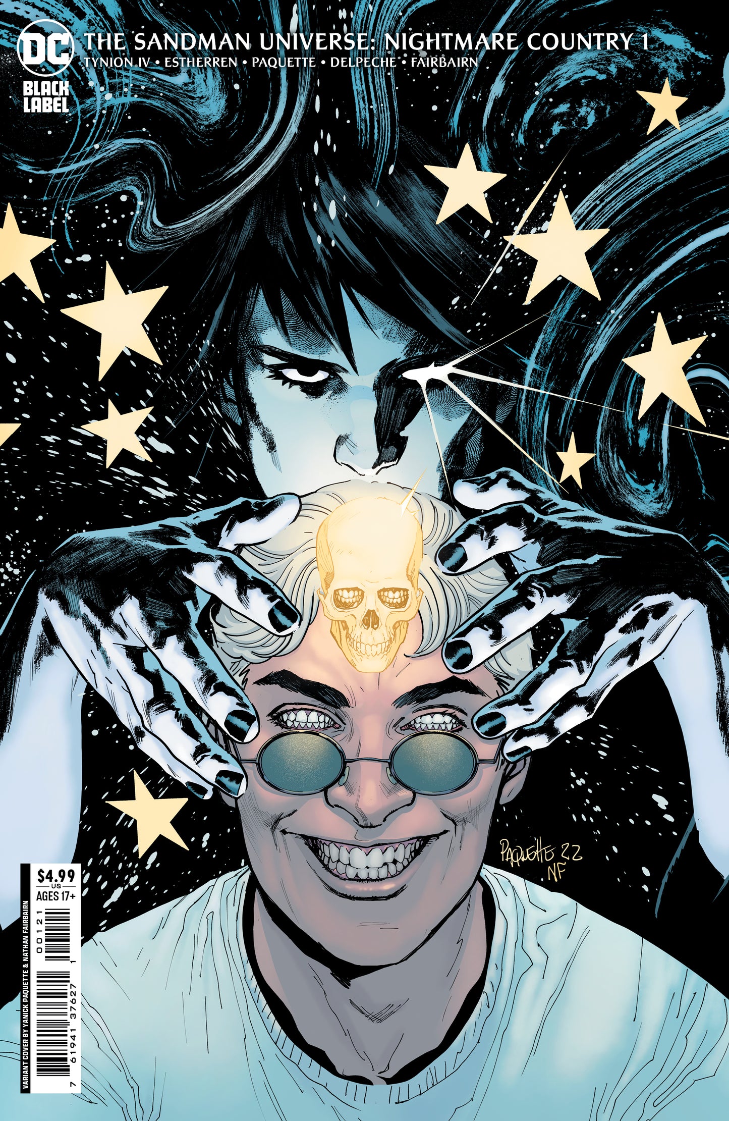 SANDMAN UNIVERSE NIGHTMARE COUNTRY #1 CVR B YAINCK PAQUETTE CARD STOCK VARIANT (MR) 2022 Sandman Universe DC COMICS