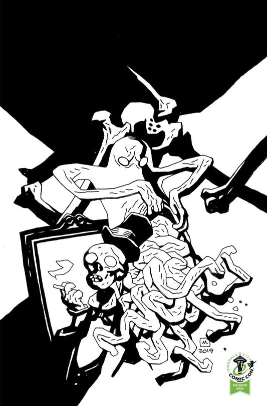 GUTT GHOST TROUBLE WITH SAWBUCKET SKELETON SOCIETY #1 - ECCC VARIANT comic book SCOUT COMICS   