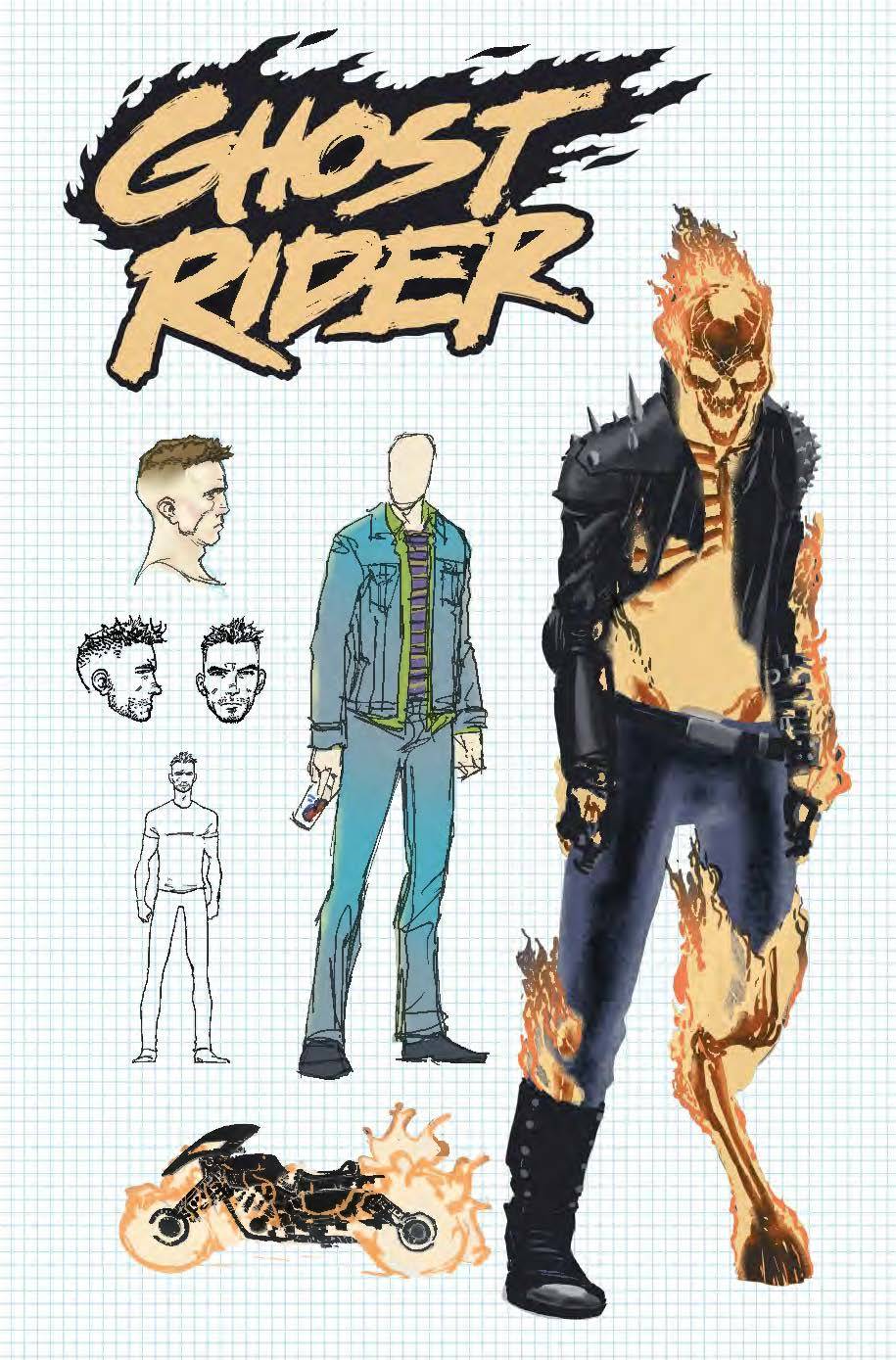 GHOST RIDER #1 DESIGN 1:10 VARIANT 2019 Ghost Rider MARVEL COMICS   