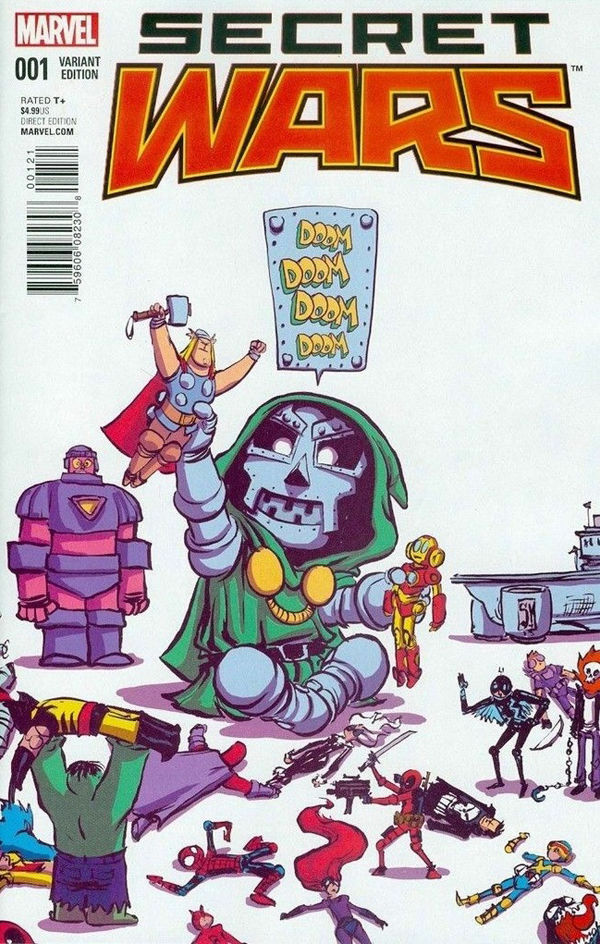 SECRET WARS #1 (OF 8) SKOTTIE YOUNG VARIANT 2015 comic book MARVEL COMICS   