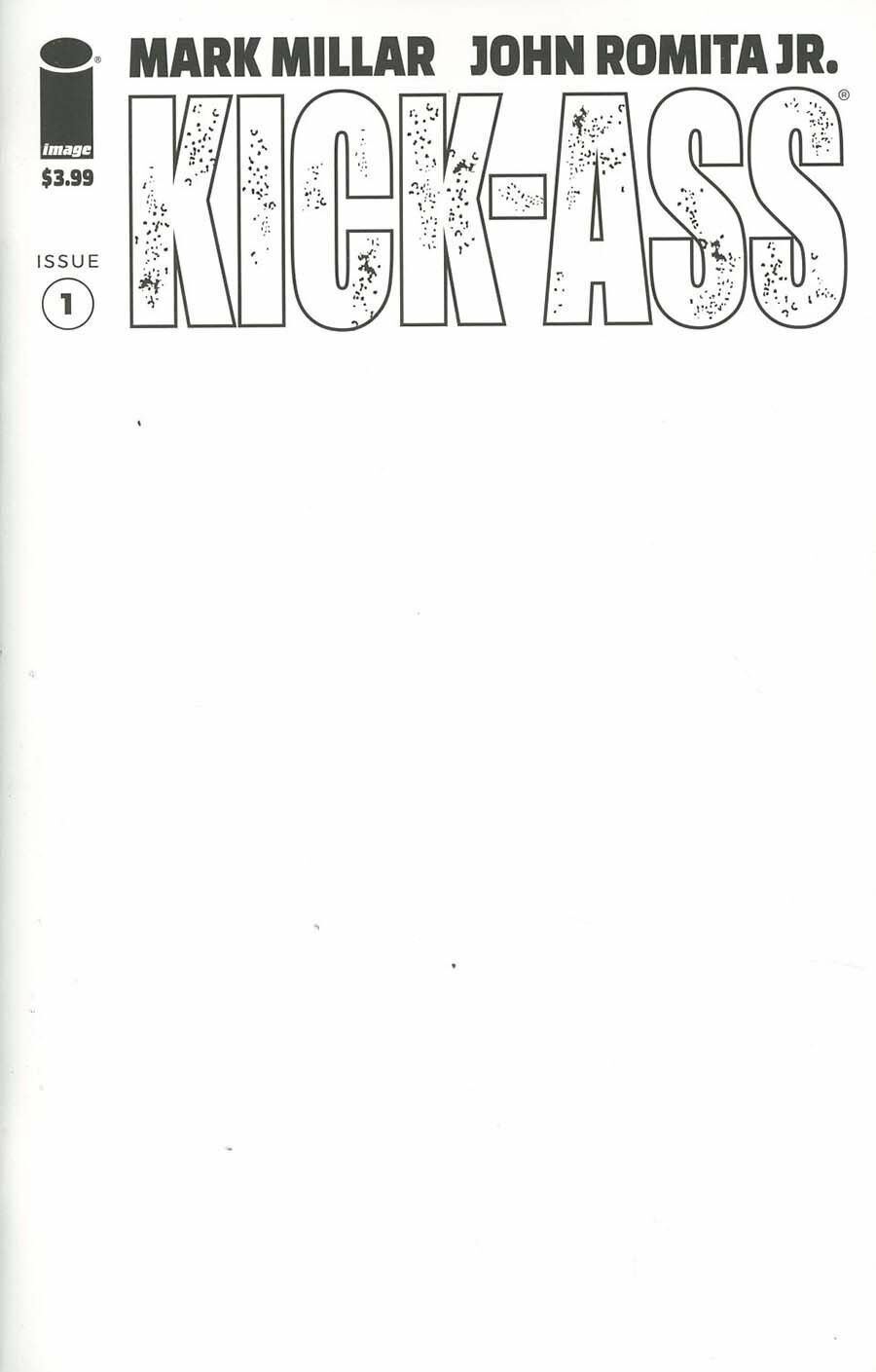 KICK-ASS #1 BLANK VARIANT 2018  IMAGE COMICS   