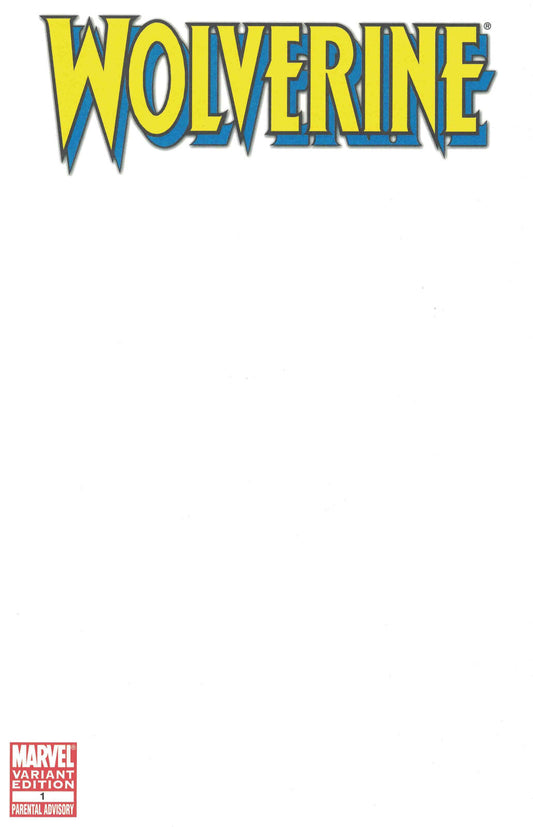 WOLVERINE #1 BLANK VARIANT 2010 Wolverine MARVEL COMICS