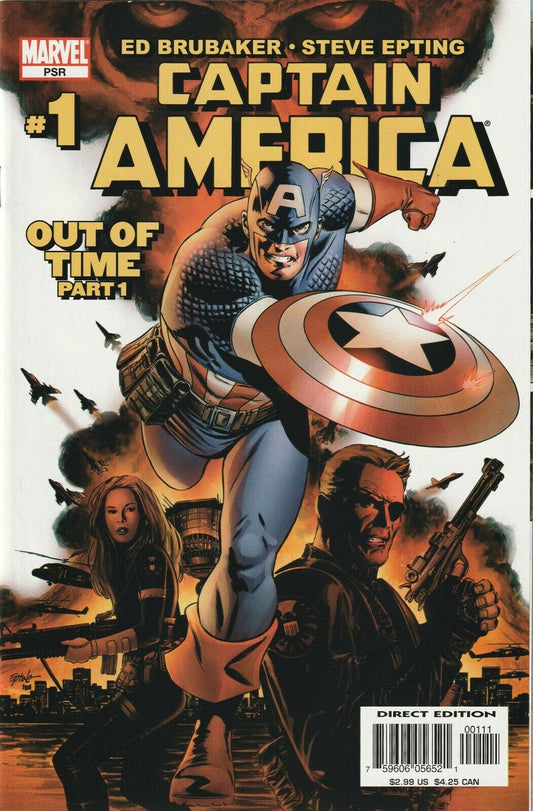 CAPTAIN AMERICA #1 2004 (CAMEO WINTER SOLDIER)  MARVEL COMICS   