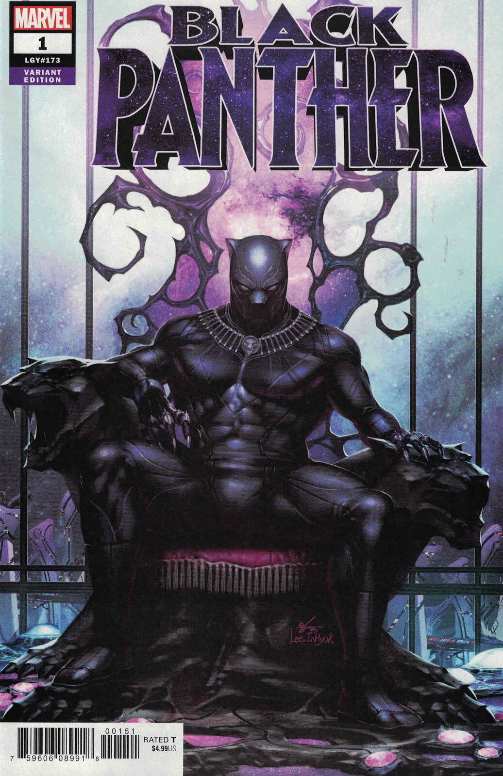 BLACK PANTHER #1 INHYUK LEE 1:25 VARIANT 2018 Black Panther MARVEL COMICS