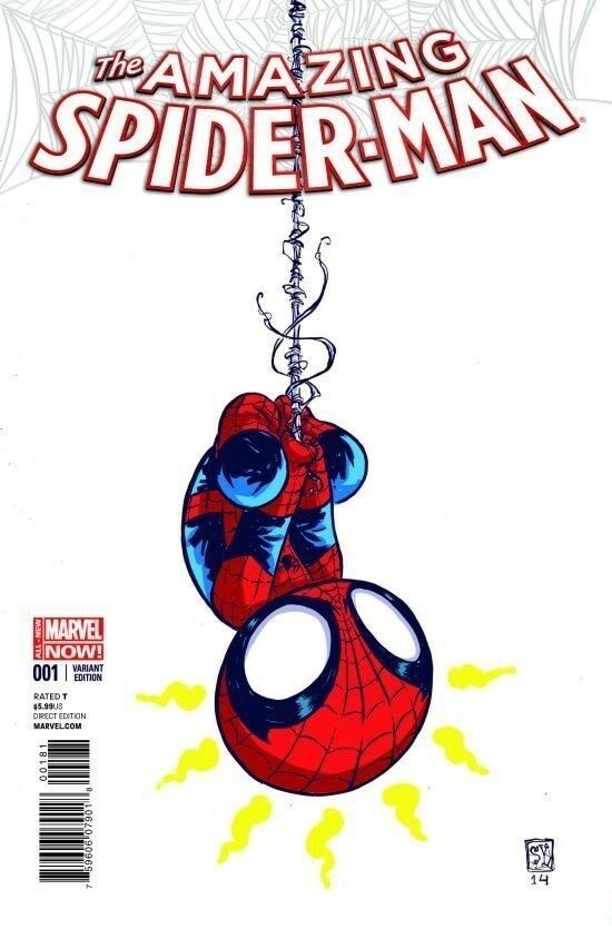 AMAZING SPIDER-MAN #1 SKOTTIE YOUNG VARIANT (CAMEO CINDY MOON) 2014 Amazing Spider-Man MARVEL COMICS