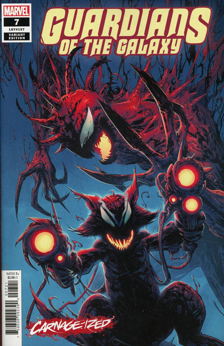 GUARDIANS OF THE GALAXY #7 CAMUNCOLI CARNAGE-IZED VARIANT 2019