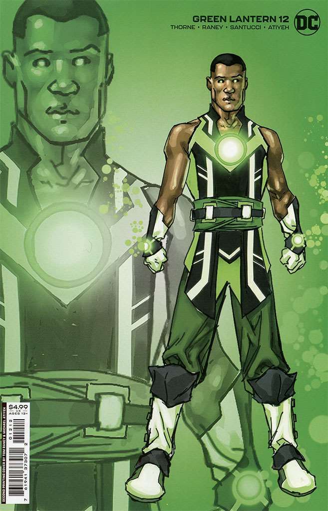 GREEN LANTERN #12 2ND PRINT DESIGN VARIANT 2022 Green Lantern DC COMICS   