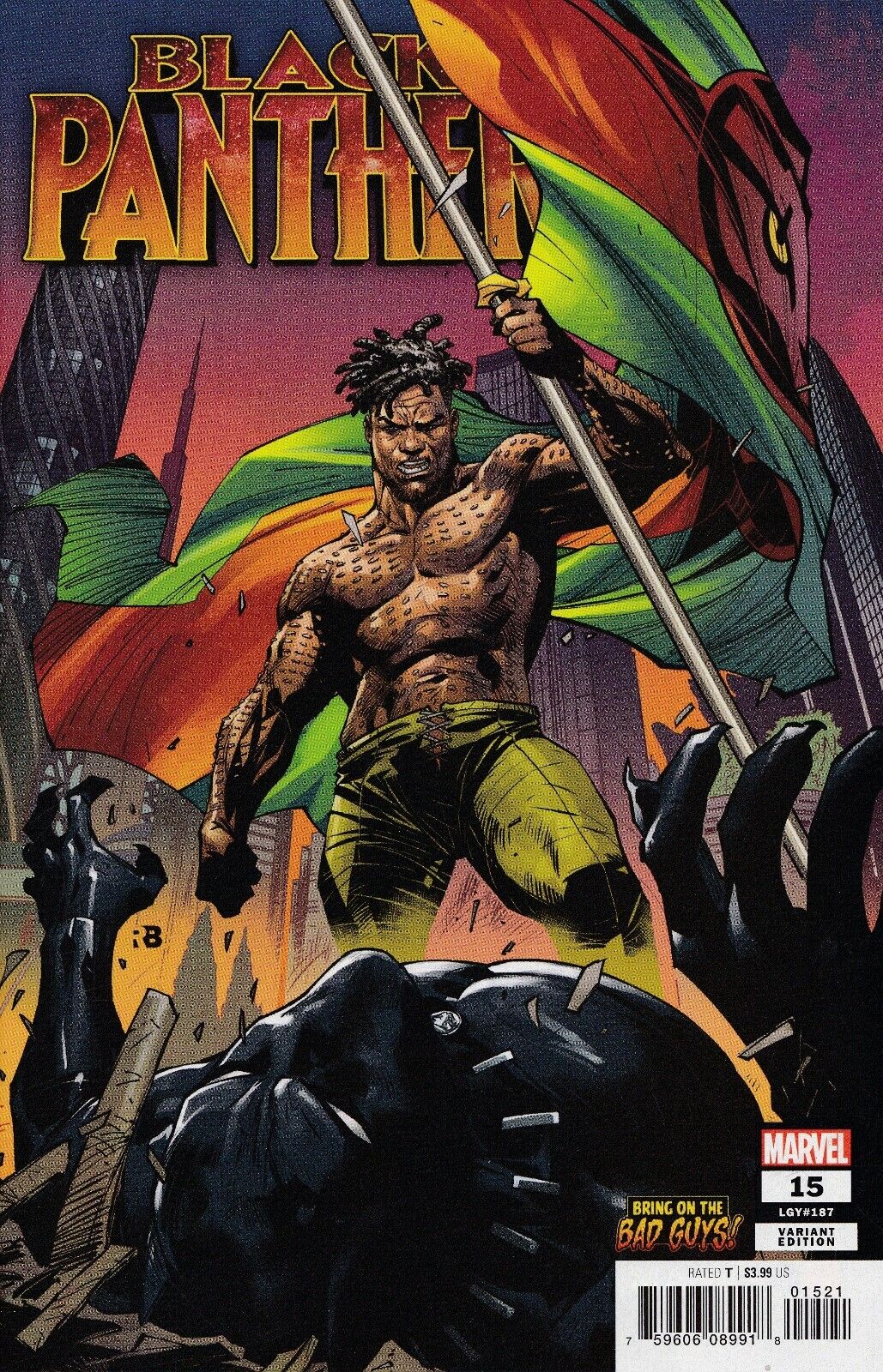 BLACK PANTHER #15 BENJAMIN BOBG VARIANT 2019 comic book MARVEL COMICS   